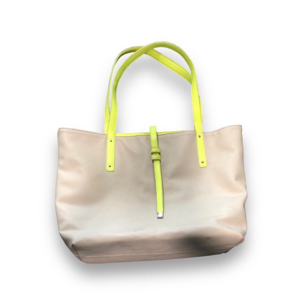 Danielle Nicole Tan and Yellow Tote Bag with Coin Purse